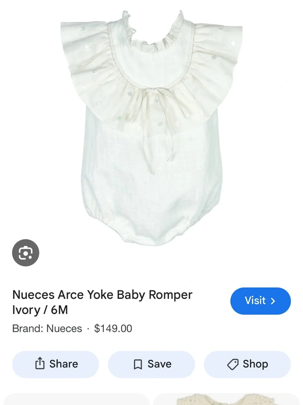Ruffled Collar Pink Baby One-Piece Romper
